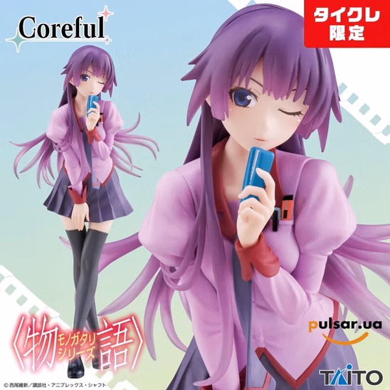 Оригінальна аніме фігурка «Monogatari Series Coreful Figure - Hitagi Senjougahara School Uniform Ver., Taikure Exclusive»