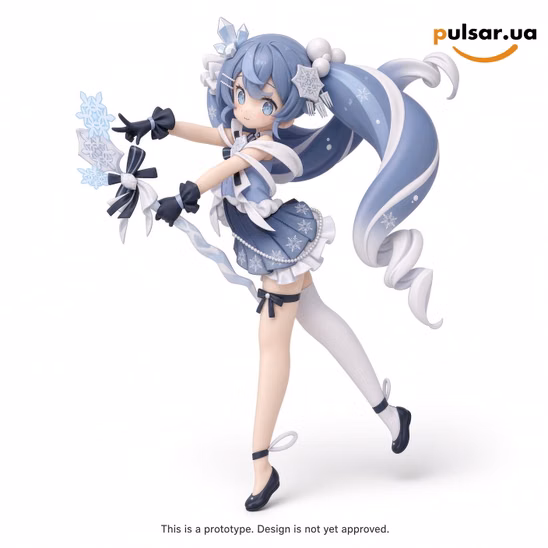 Оригінальна аніме фігурка «"Character Vocal Series 01 Hatsune Miku" AMP+ SNOW MIKU ALL STARS Figure 2025 Ver.»