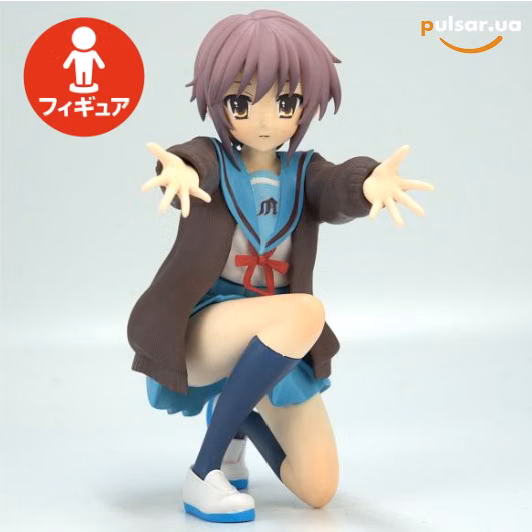Оригинальная аниме фигурка  «"The Melancholy of Haruhi Suzumiya" Ending Pose Nagato Yuki»