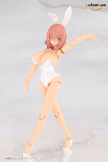 Оригінальна аніме фігурка  «Frame Arms Girl Durga I [Bunny Style -White-] Plastic Model»