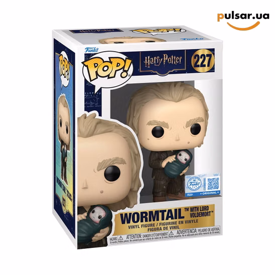 Вінілова фігурка  «Funko POP! • Funko Exclusive • Harry Potter ◉ Wormtail with Lord Voldemort № 227»