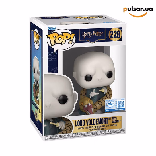 Вінілова фігурка  «Funko POP! • Funko Exclusive • Harry Potter ◉ Lord Voldemort with Nagini № 228»