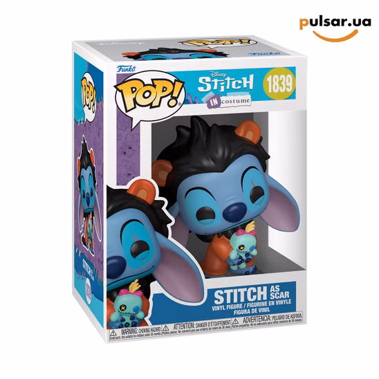 Вінілова фігурка  «Funko POP! • • Lilo & Stitch ◉ Stitch as Scar № 1839»