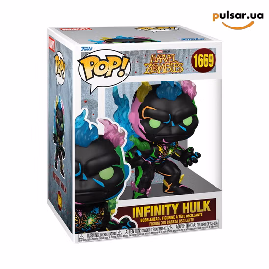 Вінілова фігурка  «Funko POP! • Premium • Marvel Zombies ◉ Infinity Hulk № 1669»